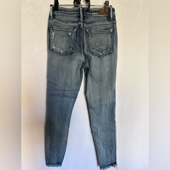 Judy Blue Destroyed Skinny Fit Jeans Size 26 - Picture 7 of 7